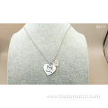 Love Heart Plate Pendant Stainless Steel Matthe